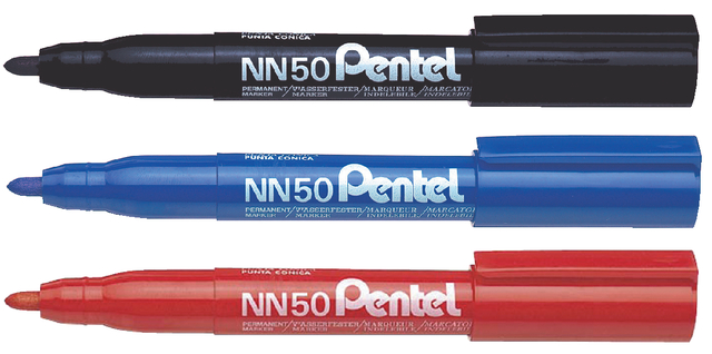 Viltstift Pentel NN50 rond 1.3-3mm rood — Foto 2 van 2
