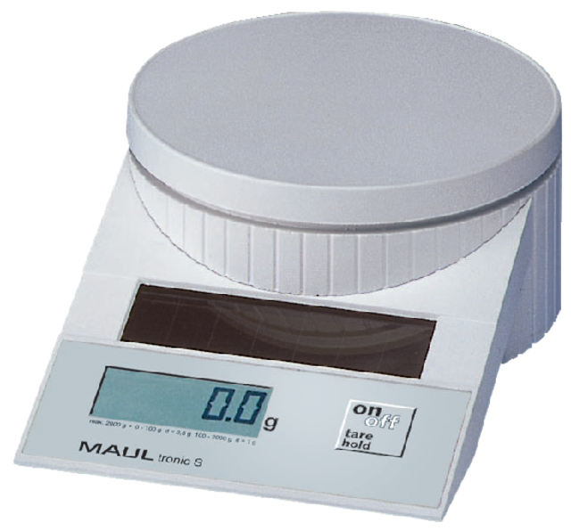 Briefweger MAUL Tronic solar tot 2000 gram wit afbeelding