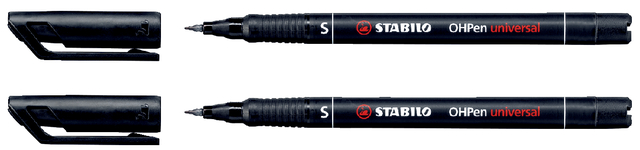 Viltstift STABILO OHpen 841/46 permanent rond superfijn zwart afbeelding
