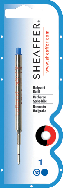 Sheaffer Balpenvulling medium zwart blister Ã  1 stuk