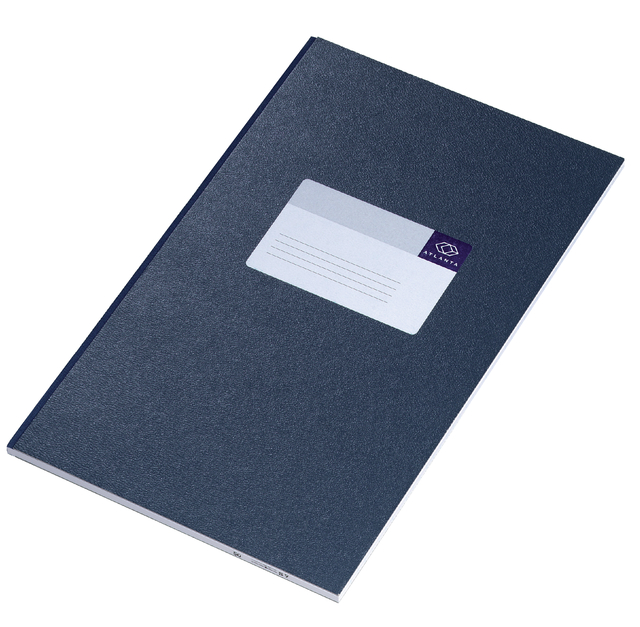 Notitieboek Djois Atlanta gelijmd 330x205 192blz lijn blauw afbeelding