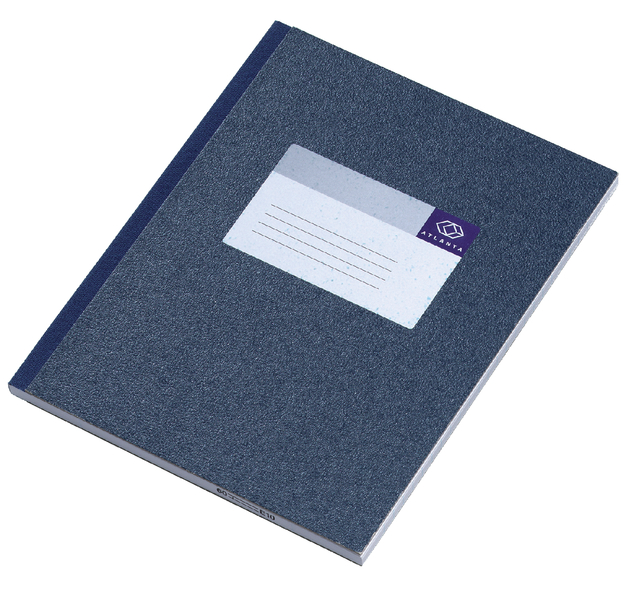Notitieboek Djois Atlanta gelijmd 210x165mm 192 blz. blauw afbeelding