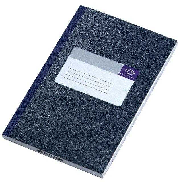 Notitieboek Atlanta 165x105mm 128blz blauw afbeelding