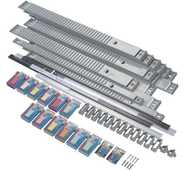 Planbord Djois jaar 35vaks grijs afbeelding