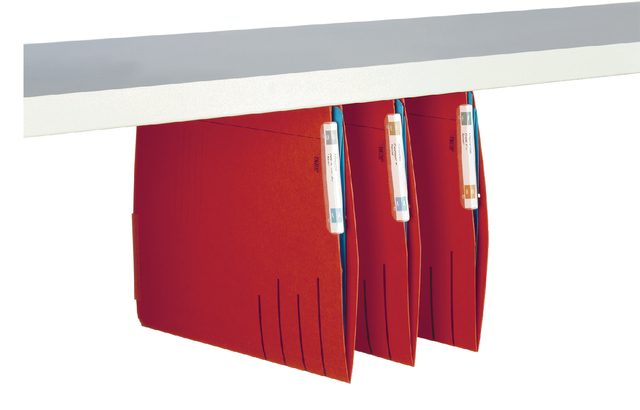 Hangmap Djois Secolor recycled lateraal voor legbord rood afbeelding