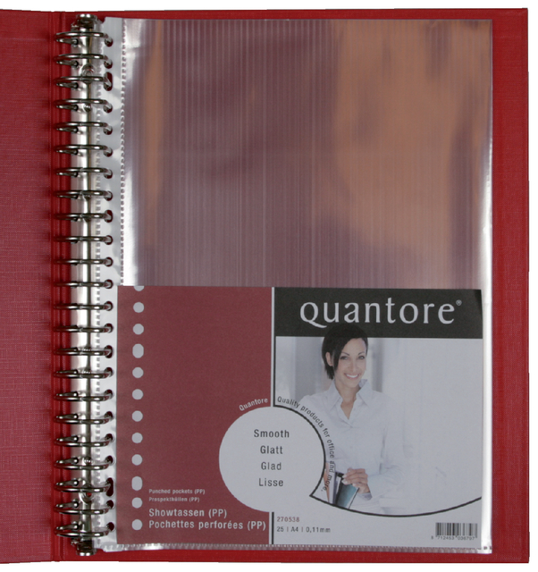 Showtas Quantore A4 23-gaats PP 0.11 glad 25 stuks — Foto 2 van 2