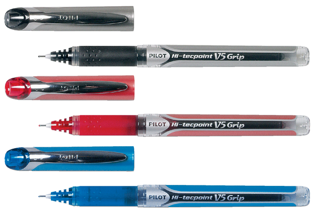 Rollerpen PILOT Hi-Tecpoint Grip V5 fijn zwart — Foto 2 van 2