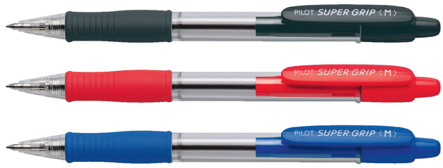 Balpen PILOT Super Grip medium zwart — Foto 2 van 2