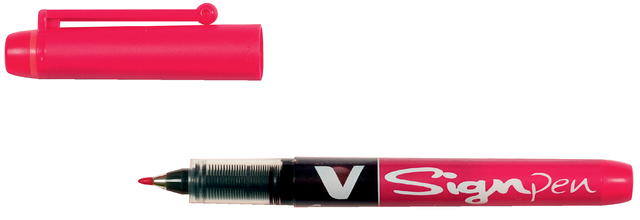 Fineliner PILOT V Signpen fijn rood afbeelding