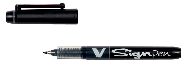 Fineliner PILOT V Signpen fijn zwart afbeelding