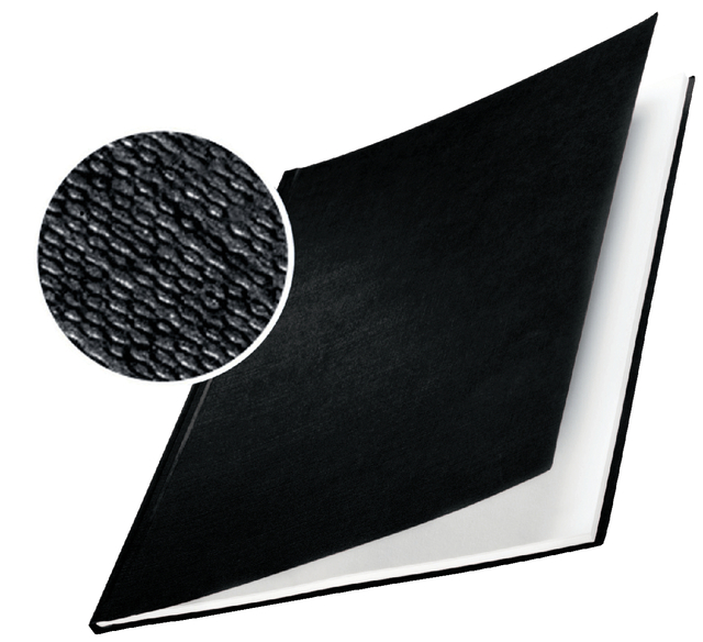 Inbindomslag Leitz 10.5mm harde kaft zwart 10 stuks afbeelding