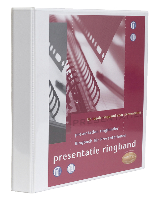 Presentatieringband Multo A4 23-rings O-mech 32mm wit afbeelding
