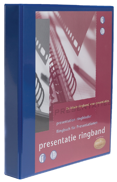 Presentatieringband Multo A4 23-rings O-mech 32mm blauw afbeelding
