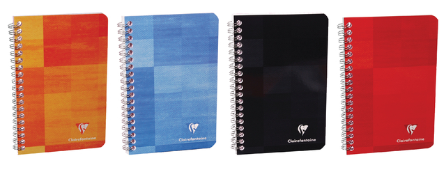 Notitieboek Clairefontaine 75x120mm spiraal lijn afbeelding