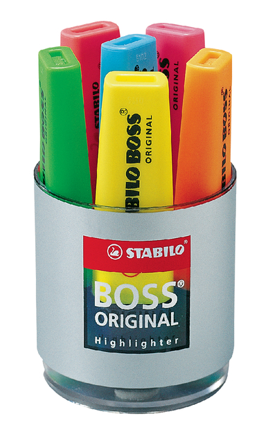 Markeerstift STABILO BOSS Original 70/06 assorti deskset à 6 stuks afbeelding