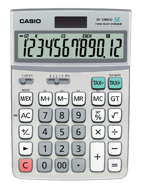 Rekenmachine Casio DF-120ECO afbeelding