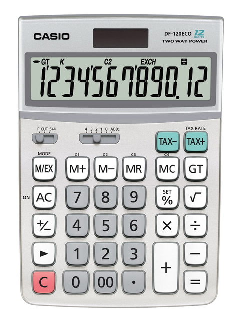 Rekenmachine Casio DF-120ECO afbeelding