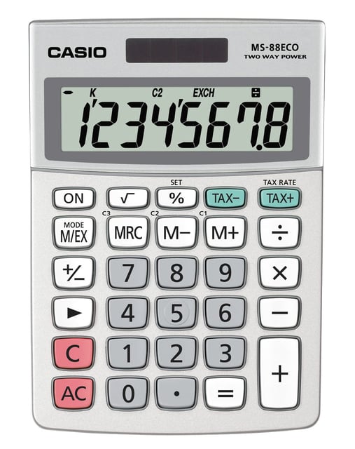 Rekenmachine Casio MS-88ECO afbeelding