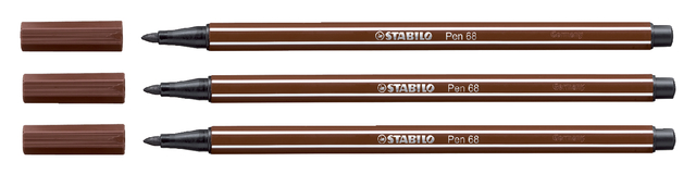 Viltstift STABILO Pen 68/45 medium bruin afbeelding