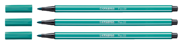Viltstift STABILO Pen 68/51 medium turquoiseblauw afbeelding
