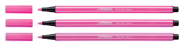 Viltstift STABILO Pen 68/056 medium neon roze afbeelding
