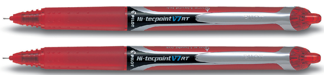 Rollerpen PILOT Hi-Tecpoint V7 RT medium rood afbeelding