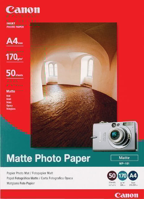 Inkjetpapier Canon MP-101 A4 170gr mat 50 vel afbeelding
