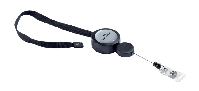 Textielkoord Durable 8229 met afrolmechanisme 900mm zwart afbeelding