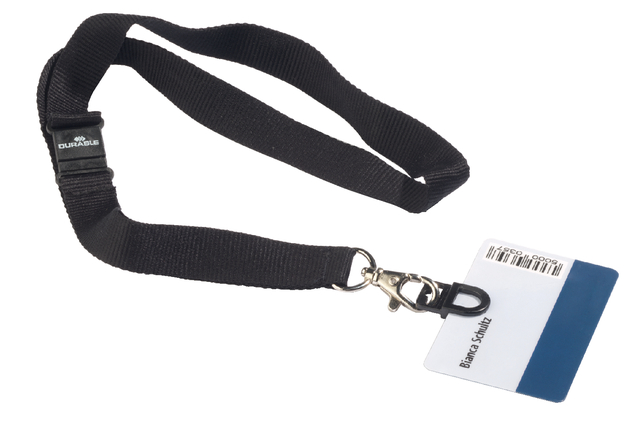 Textielkoord Durable 8187 met card fix zwart afbeelding
