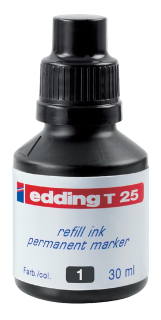 Viltstiftinkt edding T25 zwart afbeelding