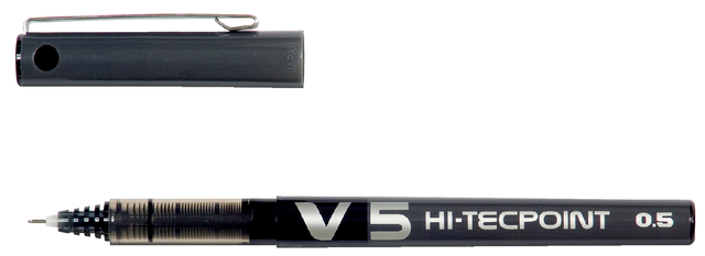 Rollerpen PILOT Hi-Tecpoint V5 fijn zwart afbeelding