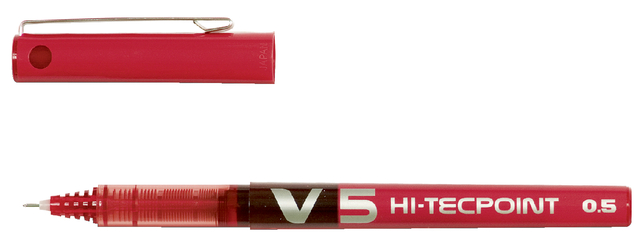 Rollerpen PILOT Hi-Tecpoint V5 fijn rood afbeelding