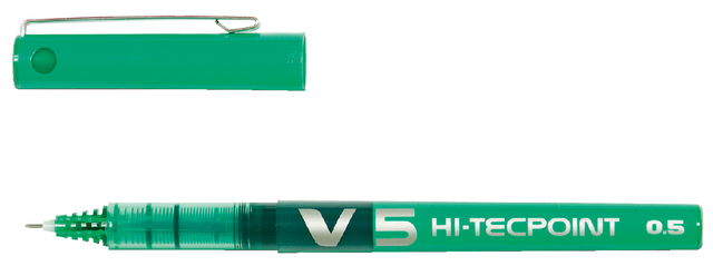 Rollerpen PILOT Hi-Tecpoint V5 fijn groen afbeelding