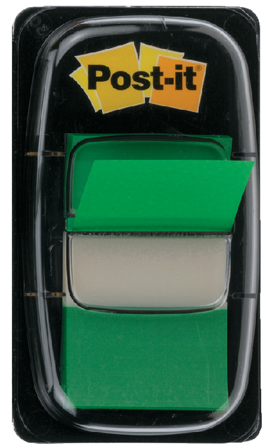 Indextabs Post-it 680 25.4x43.2mm groen 50 tabs afbeelding