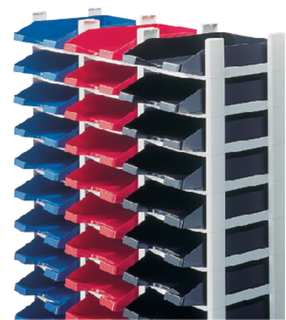 Brievenbak Leitz Plus stapelelement grijs afbeelding