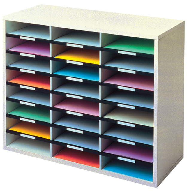 Vakkenset Fellowes A4 24 vaks 737x595x302mm lichtgrijs afbeelding