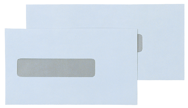 Envelop Quantore 109x224mm midden venster 25x110mm 500 stuks — Foto 2 van 2