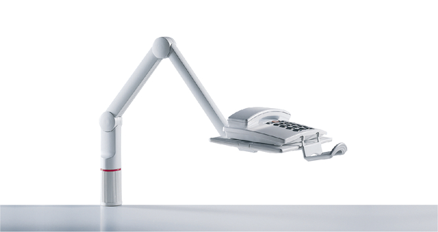 Telefoonarm Novus talkmaster lichtgrijs afbeelding