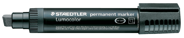 Viltstift Staedtler Lumocolor 388 blokpunt zwart 2-12mm afbeelding