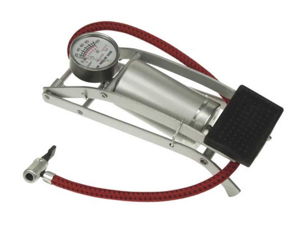 VOETPOMP MET MANOMETER afbeelding