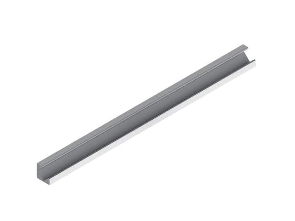 ALU-45 - ALUMINIUMPROFIEL VOOR LEDSTRIP - HOEKPROFIEL 45° - GEANODISEERD ALUMINIUM - ZILVER - 2 m afbeelding