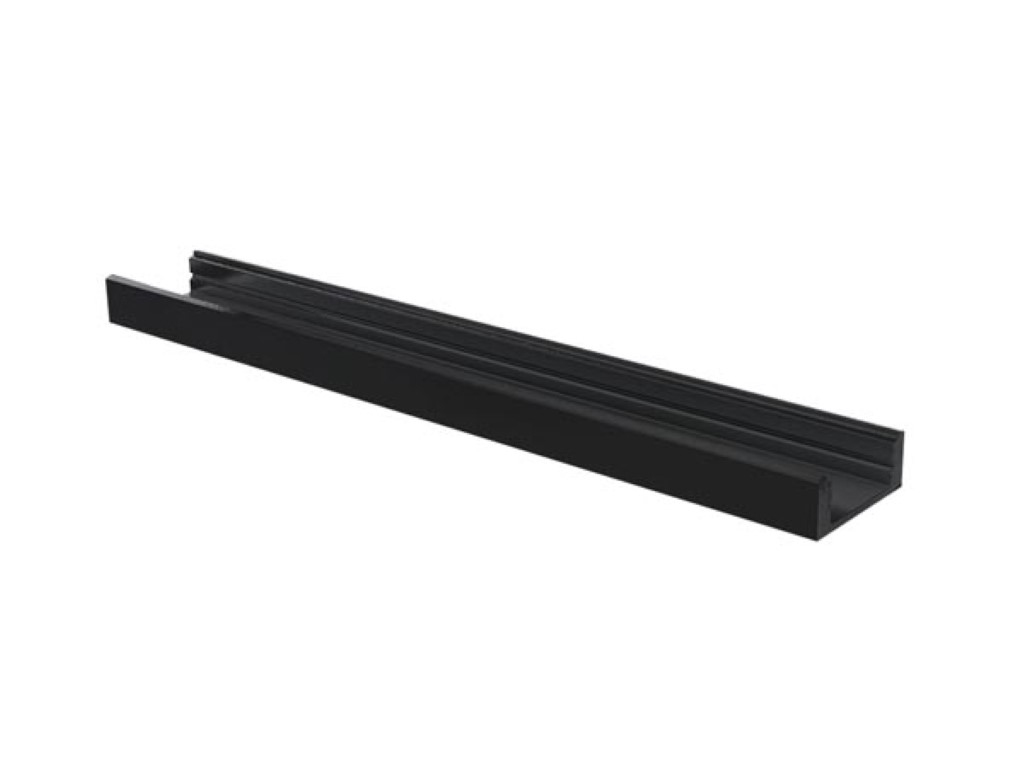 Ledprofiel slimline 7 mm - 3 m - zwart afbeelding