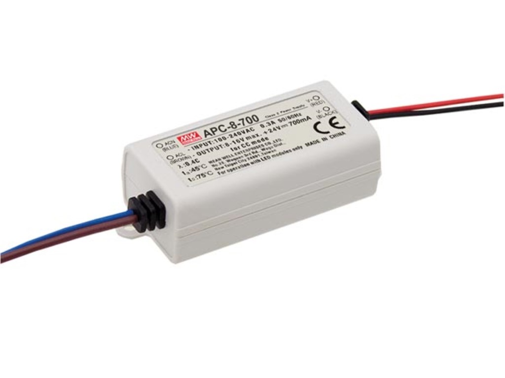 LED-DRIVER MET CONSTANTE STROOM - 1 UITGANG - 700 mA - 7.7 W afbeelding