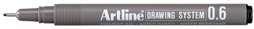 Fineliner Artline technisch 0.6mm zwart