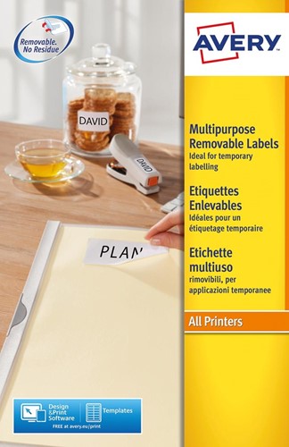 Etiket Avery L4733REV-25 99.1x139mm wit 100 etiketten