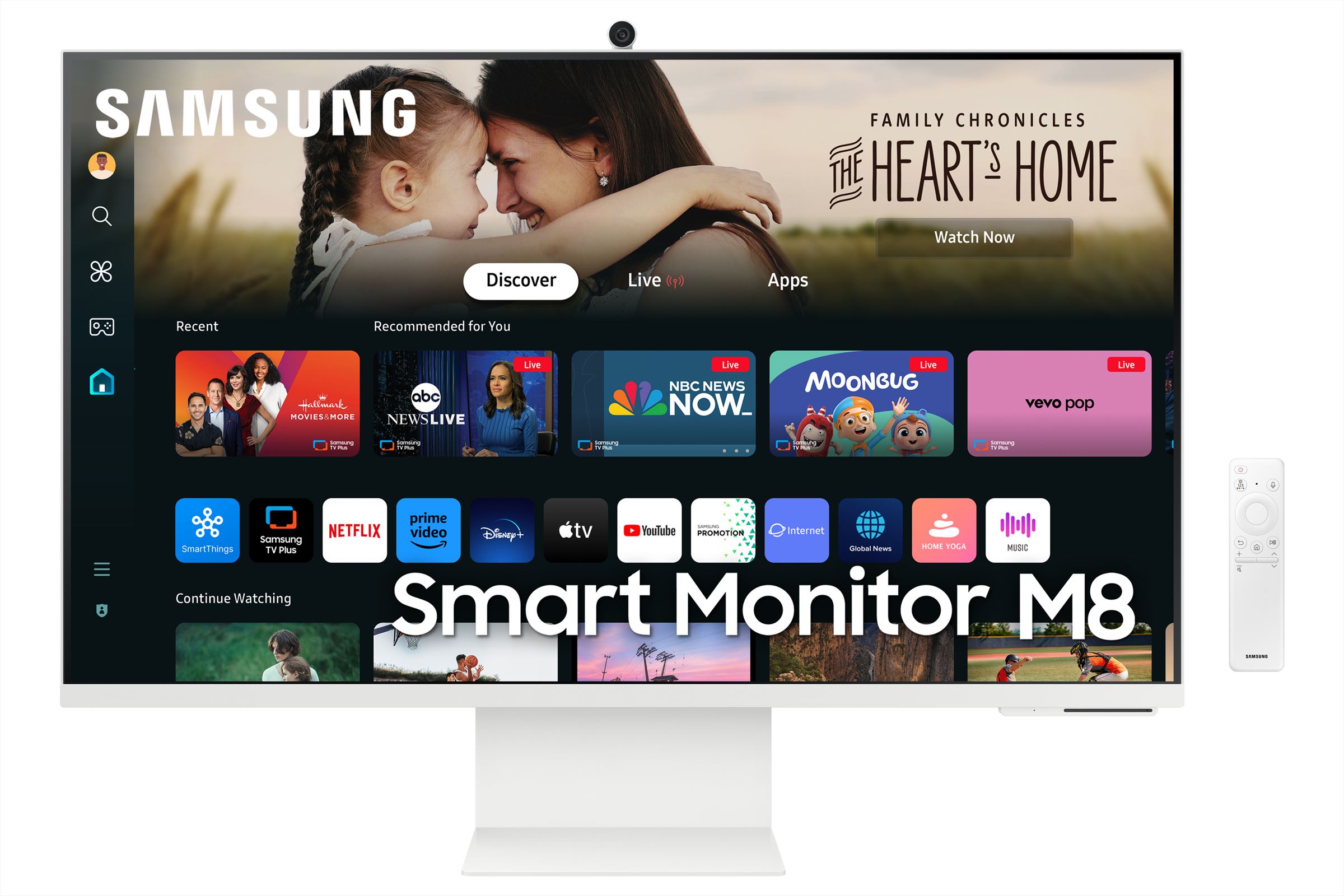 Samsung 32" Smart Monitor M8 M80D UHD afbeelding