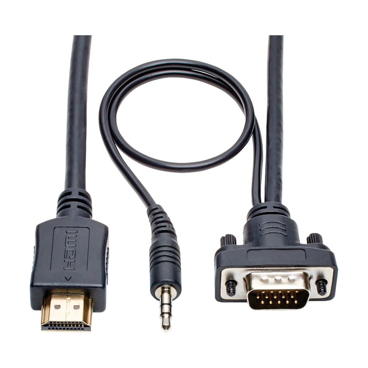 Eaton Tripp Lite P566-015-VGA-A video kabel adapter 4 6 m HDMI HD15 + 3.5 mm Zwart