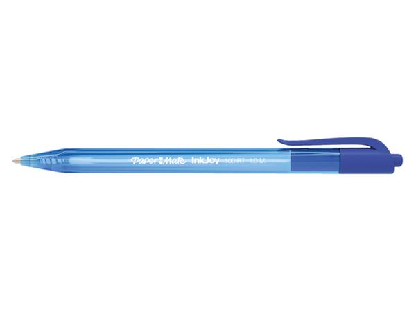 Paper Mate Inkjoy Balpen 100RT blauw medium 80+20 gratis