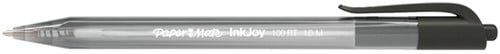 Balpen Paper Mate Inkjoy 100RT medium zwart valuepack 80+20 gratis