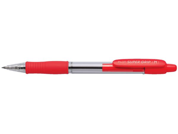 Balpen PILOT Super Grip medium rood afbeelding